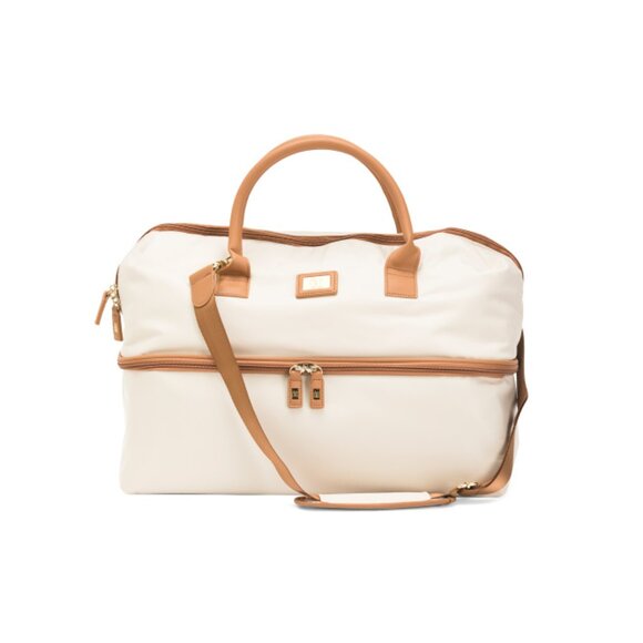 IT LUGGAGE Cream Alluring Weekender Duffel